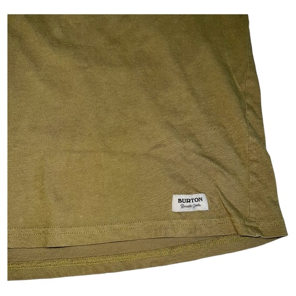 Burton Durable Goods Snowboard Men’s Organic Cotton Graphic T-Shirt Green Medium - Picture 3 of 10